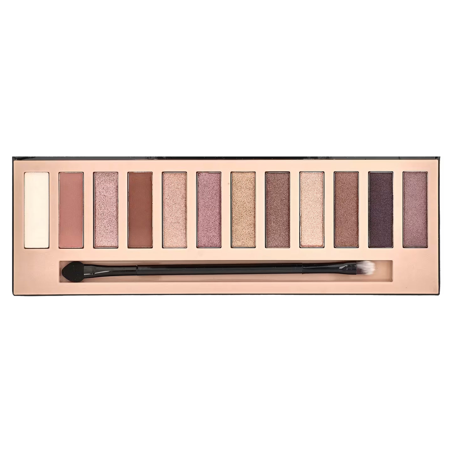 L.A. Girl, Beauty Brick, 12 Color Eye Palette, GES331 Nudes, 0.42 oz (12 g)