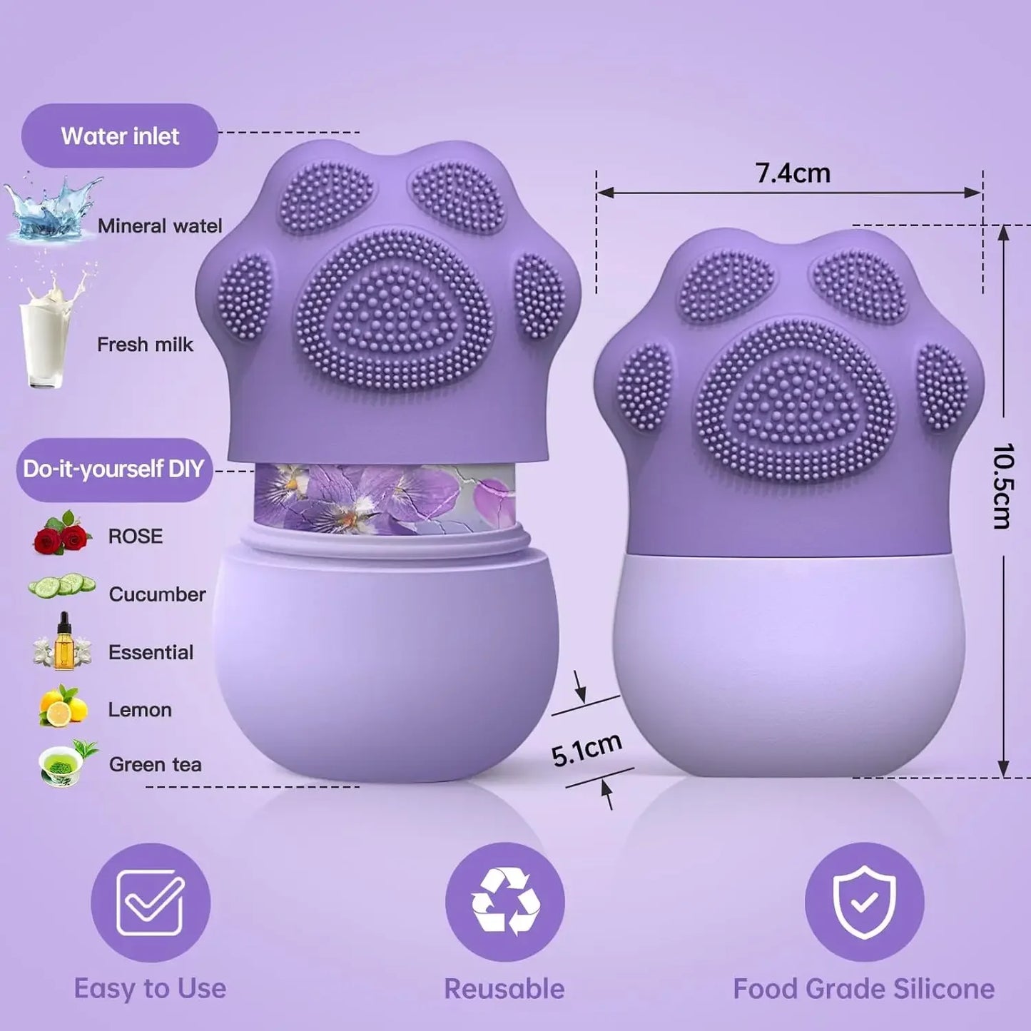 Silicone Facial Ice Roller Tool
أداة ثلج سيليكون للوجه
