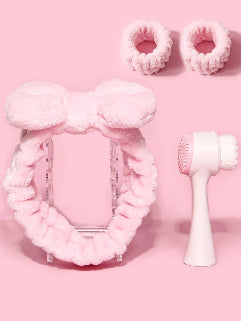 4pcs set for a Silicone Facial Cleansing Brush بندانات لليد والشعر وفرشاة سيليكون لتنظيف الوجه