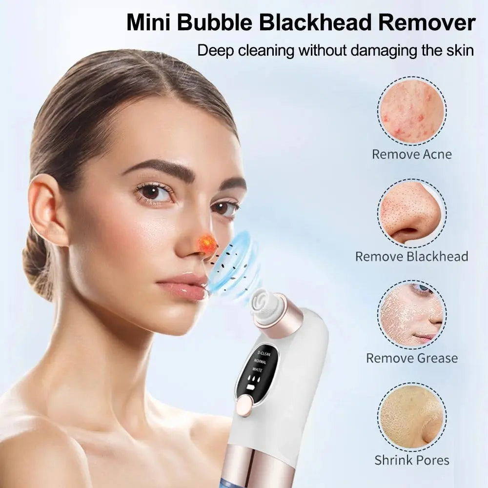 Mini Rechargeable Pore Vacuum Cleaner
جهاز شفط الرؤوس السوداء الصغير القابل لإعادة الشحن