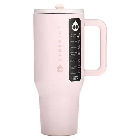 HydroJug, Traveler Tumbler, pink sand color, 40 oz (Copy)