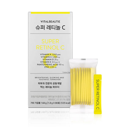 Vital Beauty Super Retinol C 80 Packets Vital Beautie Super Retinol C 80ct