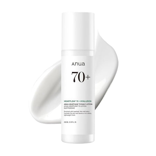 ANUA Heartleaf 70 Daily Relief Lotion 6.76 Ounce, Moisturizing Enhancing Skin Barrier Mild Lotion