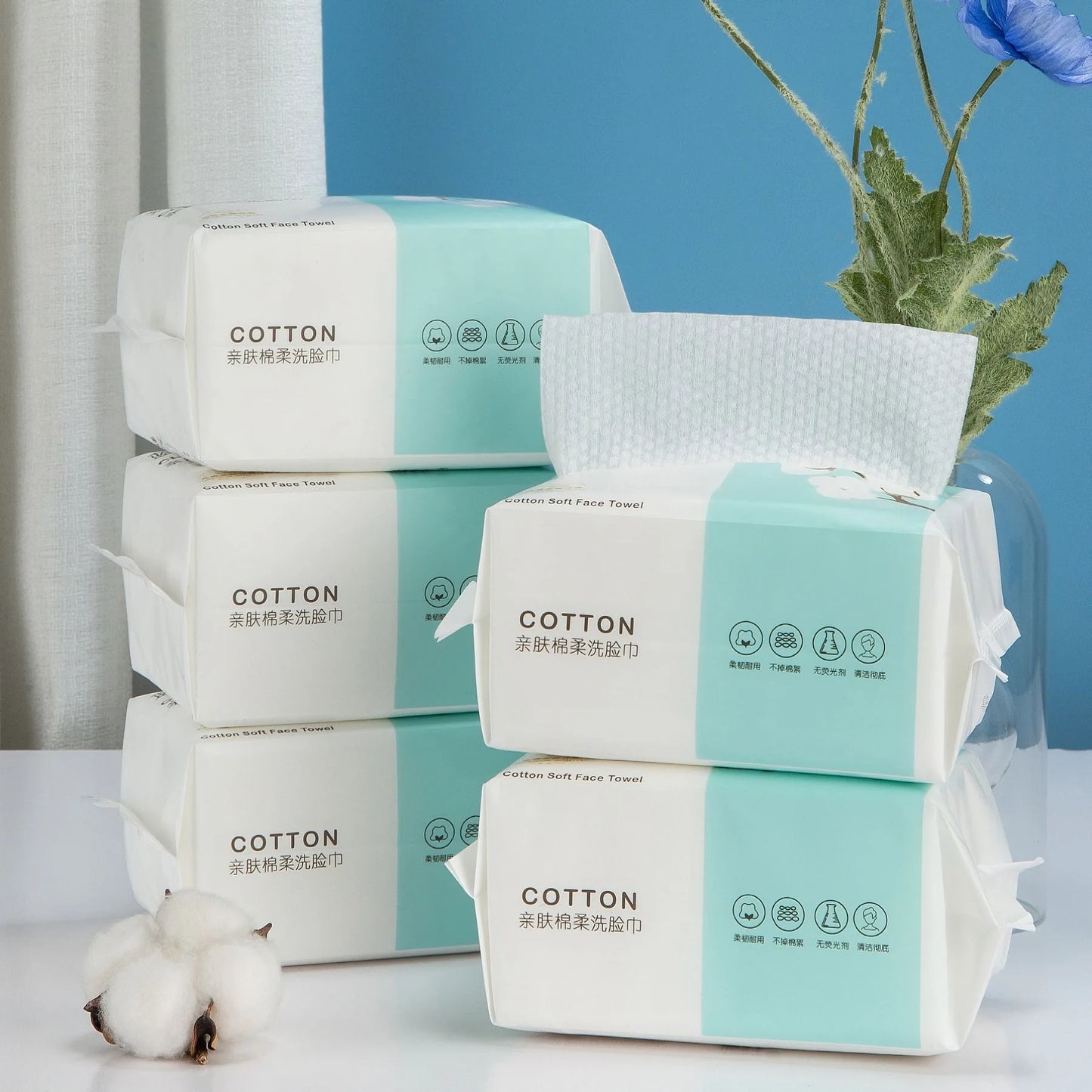Disposable Face Cotton Tissue For Washing