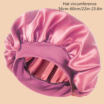 Satin Wide-Brim Shower Bonnet
قبعة استحمام ساتان واسعة