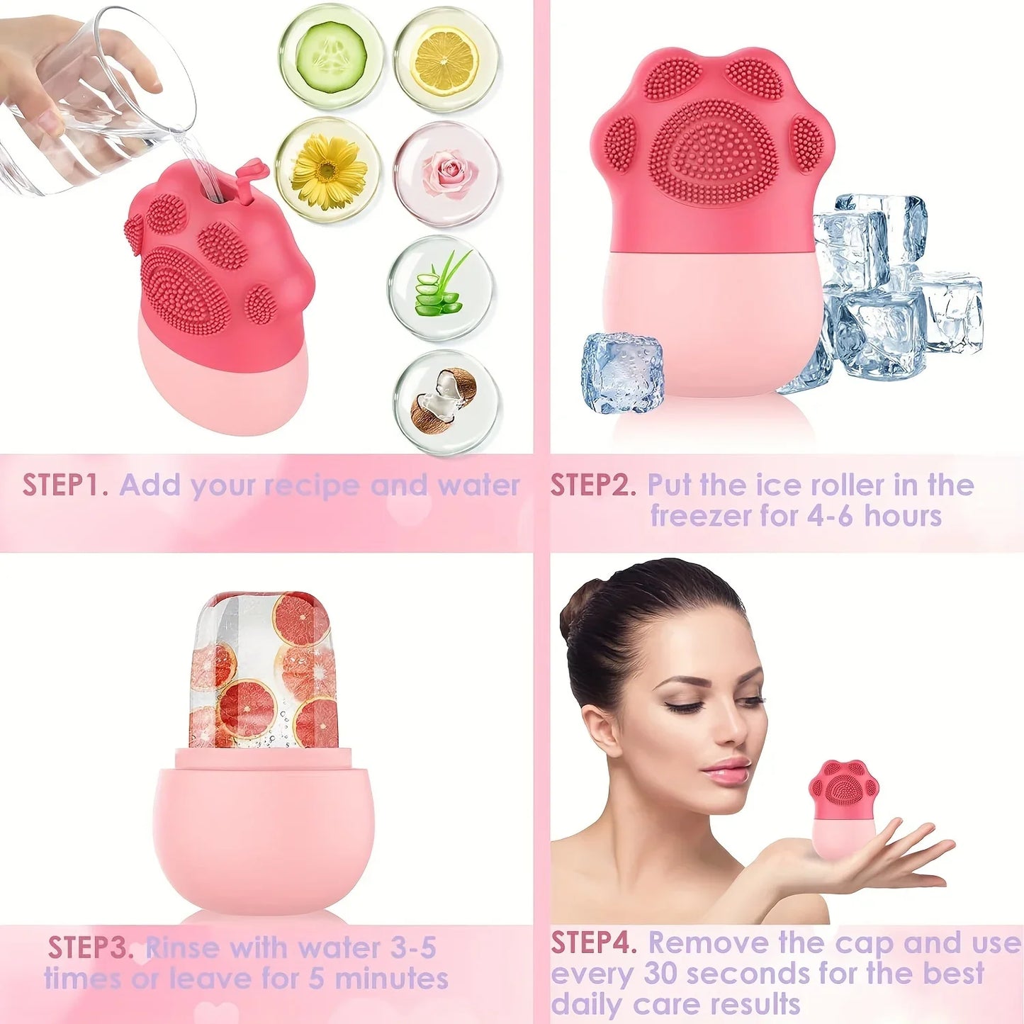 Silicone Facial Ice Roller Tool
أداة ثلج سيليكون للوجه
