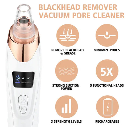 Blackhead Vacuum Pore Cleaner Tool جهاز شفط الرؤوس السوداء