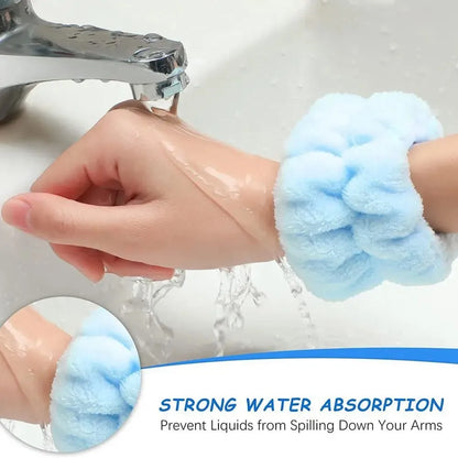 3pcs Spa Headband & Wristband Set
٣ قطع: طوق رأس وأساور للغسل