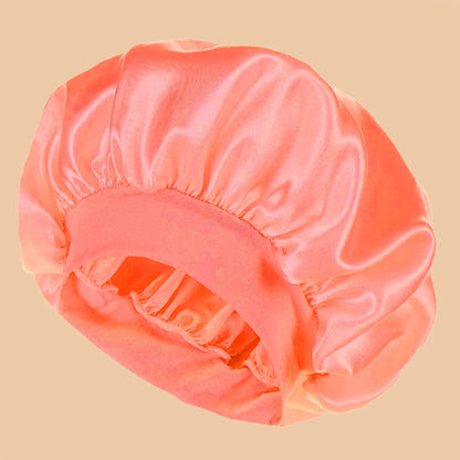Satin Wide-Brim Shower Bonnet
قبعة استحمام ساتان واسعة