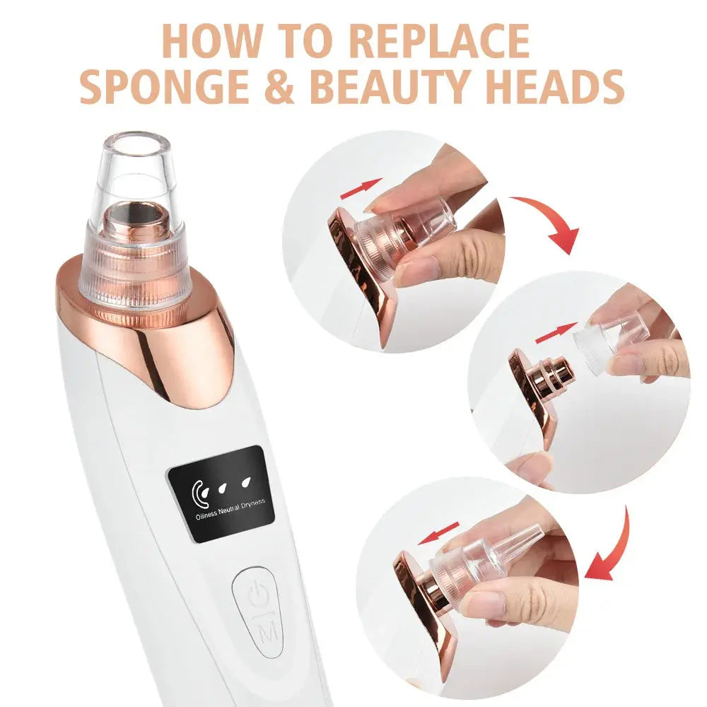 Blackhead Vacuum Pore Cleaner Tool جهاز شفط الرؤوس السوداء