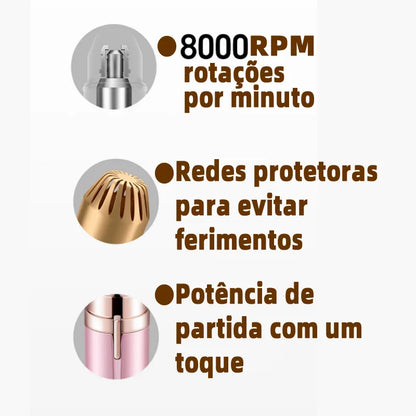 Mini Electric Eyebrow Trimmer – Painless and portable tool for smooth facial hair removal. Ideal for eyebrows, lips, and peach fuzz