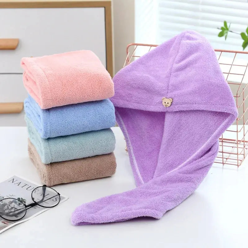 Microfiber Quick-Dry Hair Towel منشفة شعر مايكروفايبر سريعة الجفاف