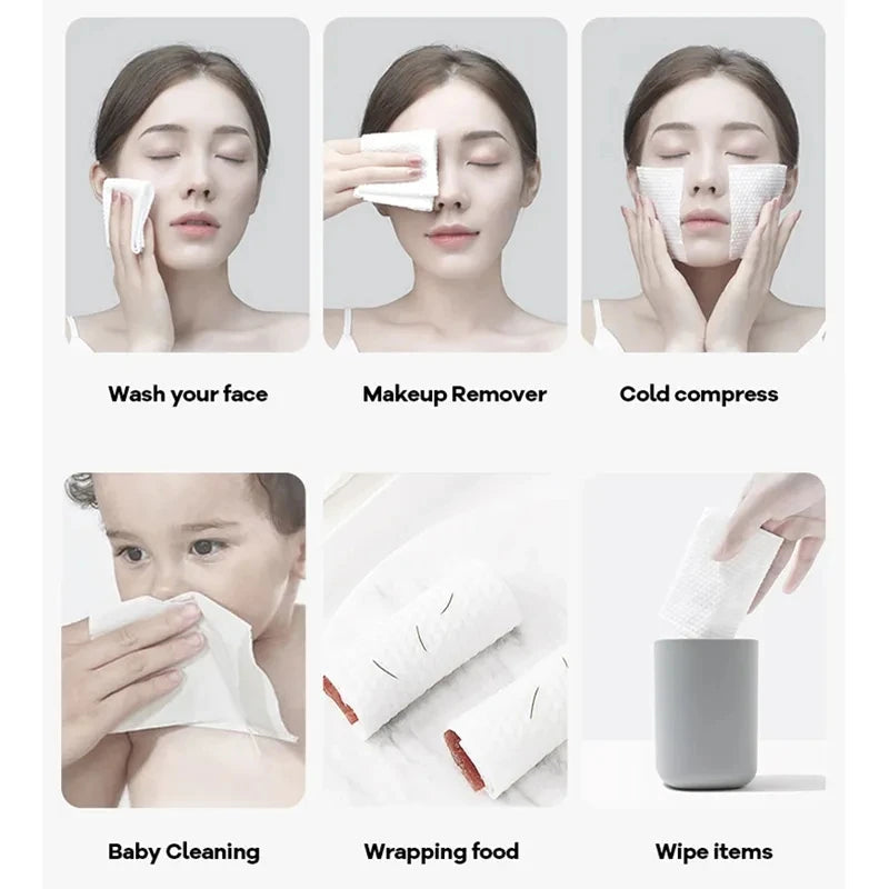 Disposable Face Cotton Tissue For Washing